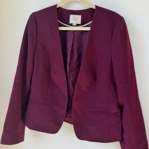 Loft Burgundy Blazer